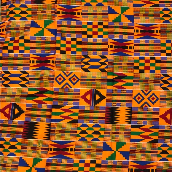 Kente Print|African Print Fabric|Super Wax Cotton - Picture 2 of 3
